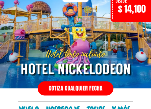 Paquetes Hospedaje en Hotel Nickelodeon