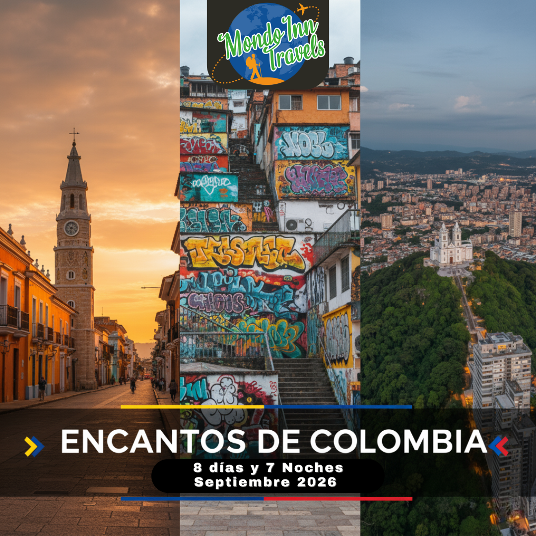 Encantos de Colombia: Bogotá, Medellín y Cartagena 2026 💛💙♥️