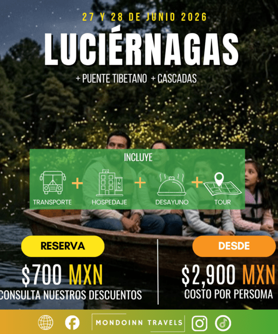 Luciérnagas+Puente Tibetano+Cascadas | 27-28 Jun 2026 ✨🌉