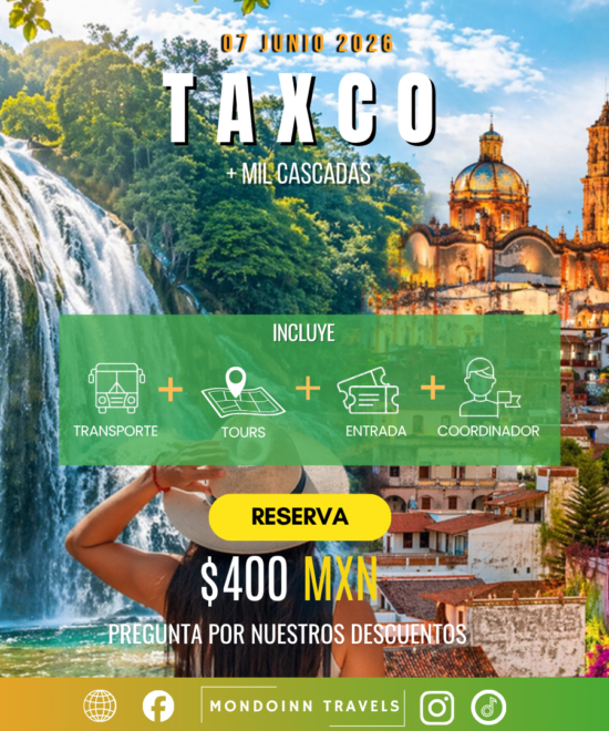 Taxco & Mil Cascadas | 07 Jun 2026 💥🌊🏛️