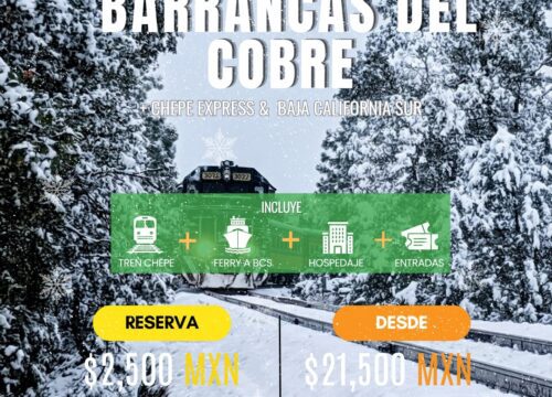 Increíble Tour Barrancas del Cobre y Los Cabos | Dic 2026 – Ene 2027