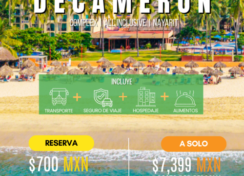 Decamerón Complex | 05 al 07 de Mar 2027. 🏖️🍹