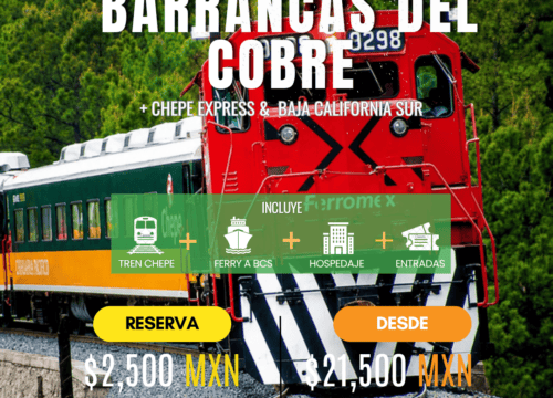 Increíble Tour Barrancas del Cobre y Los Cabos | Dic 2026 – Ene 2027