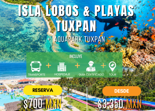 Isla Lobos & Playas Tuxpan | 22-23 Mayo 2027 🏝️🤿🌊