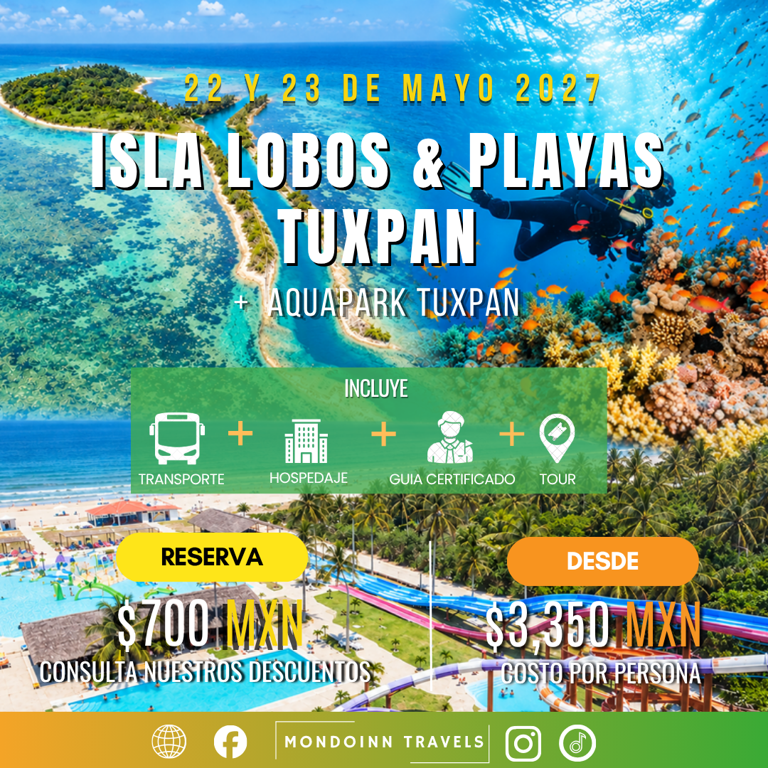 Isla Lobos & Playas Tuxpan | 22-23 Mayo 2027 🏝️🤿🌊